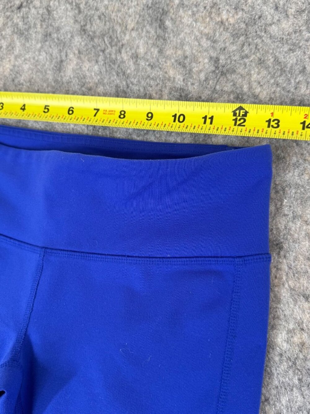 Alo Yoga Electric Blue Leggings Sz S Ankle Moto Low Rise - Picture 4 of 10